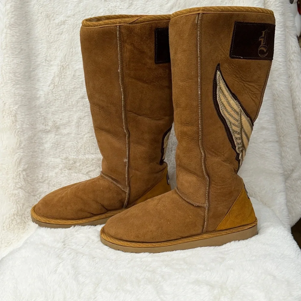 Tylie Malibu Brown and Tan Winter Boots - Picture 4 of 6